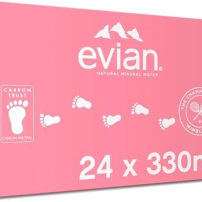 Evian Natural Mineral Water 24 x 330ml