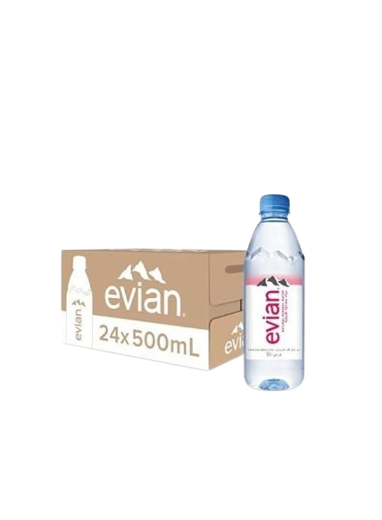 Evian Natural Mineral Water 24 x 500ml